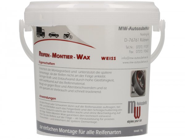 Tire mounting paste, white -ECON- 1 kg