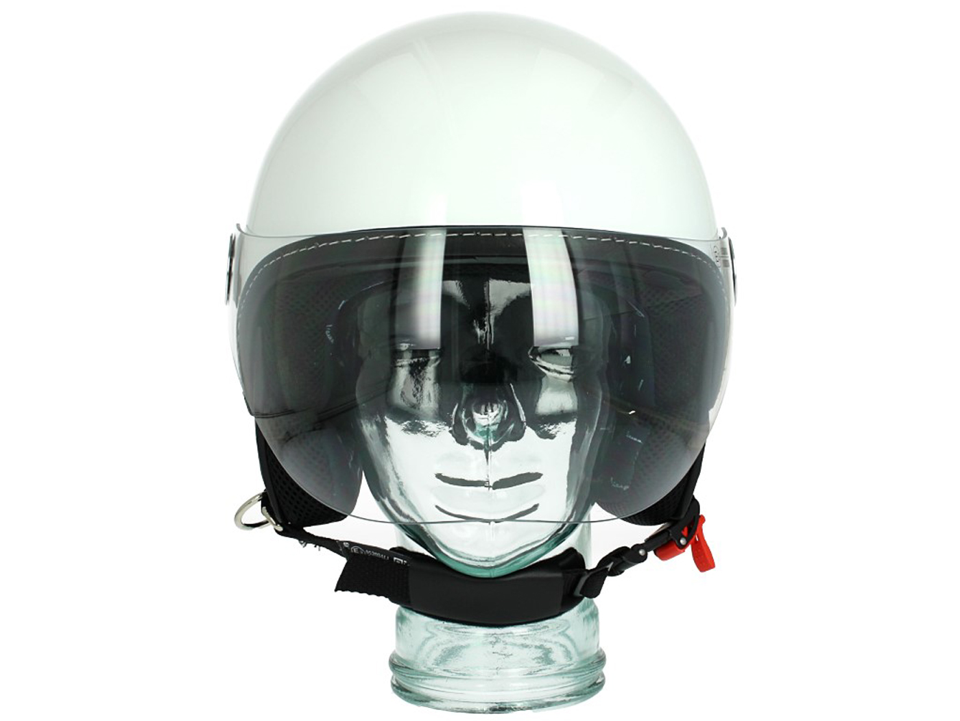 Helmet -VESPA Visor 3.0- white (544) - M (57-58cm) - Scooter Center