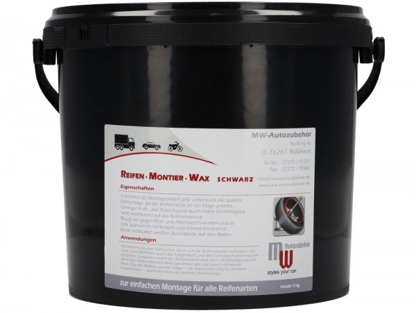 Tire mounting paste, black -ECON- 5 kg