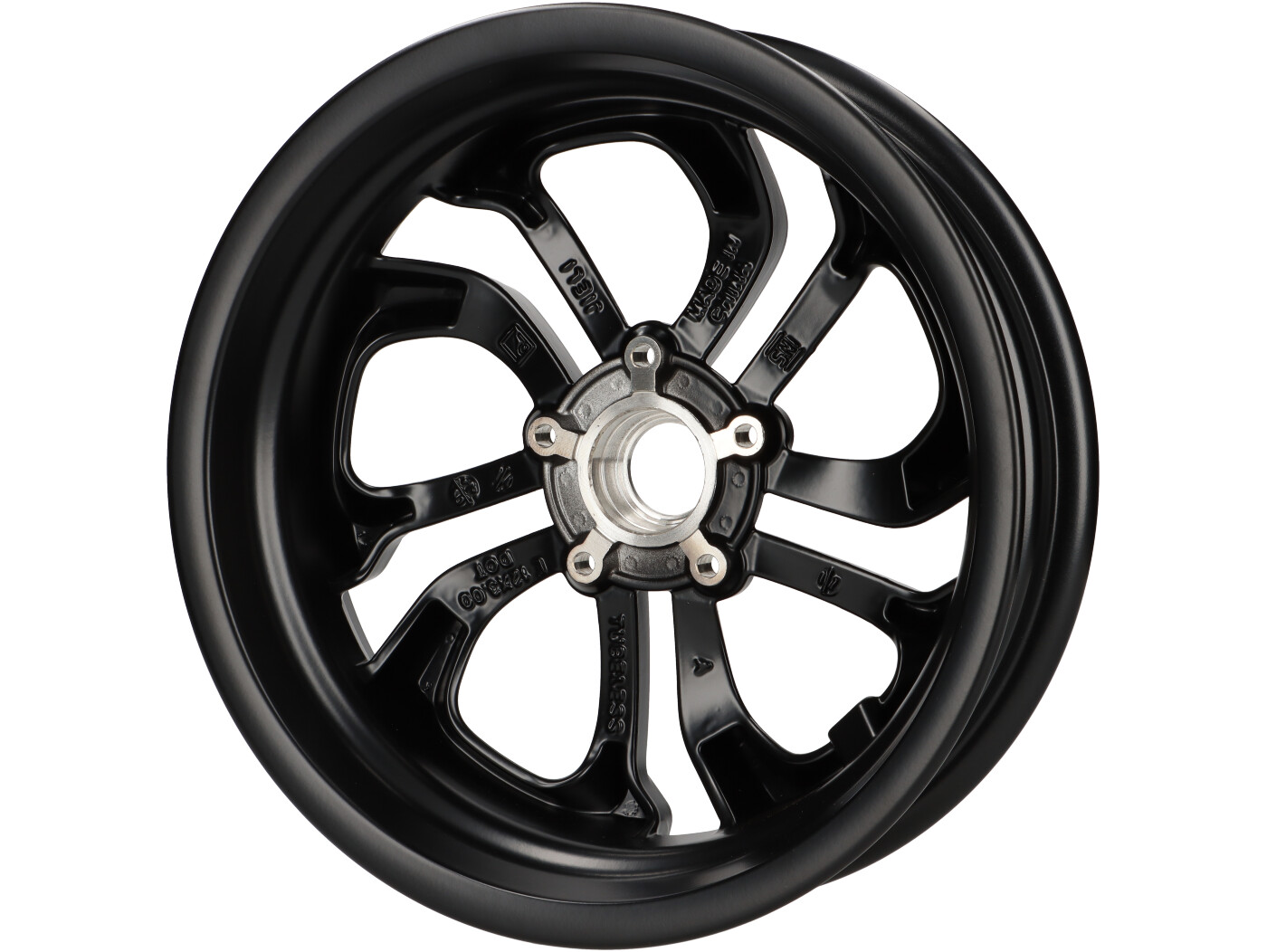 Wheel rim rear 3.00x12 -PIAGGIO- Vespa GTV HPE 300 RST 2023 Euro 5 keyless  ABS 4T 4V LC (ZAPMD3108) - matt black
