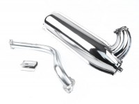 Exhaust PREMIUM- Vespa 50 SR (V5SS2T), SS50 (V5SS1T) - chrome (IGM) - also suitable for V50, 50N, 50 Sprinter, Special