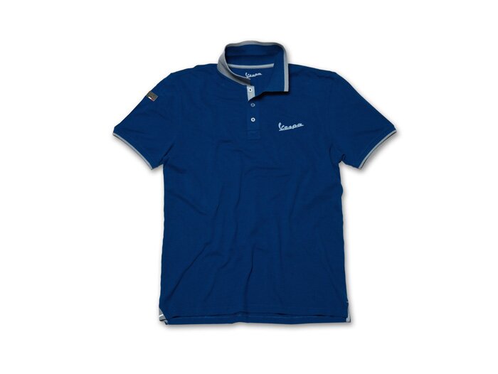 Polo-Shirt Men -VESPA- blue - L | T-Shirts | Riders gear | Scooter Center