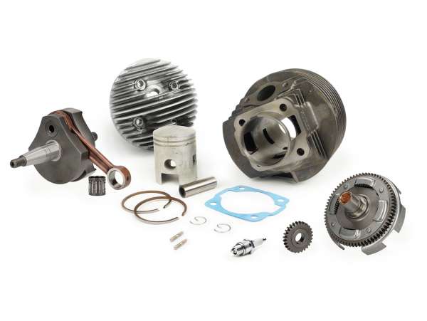 Motorumrüst-Kit 50cc auf 125cc inkl. Zylinder, Übersetzung, Kurbelwelle -OEM QUALITÄT 125 ccm 3 Kanal- Vespa PV125, ET3 125, PK125 S, PK125 XL2, PK125 ETS