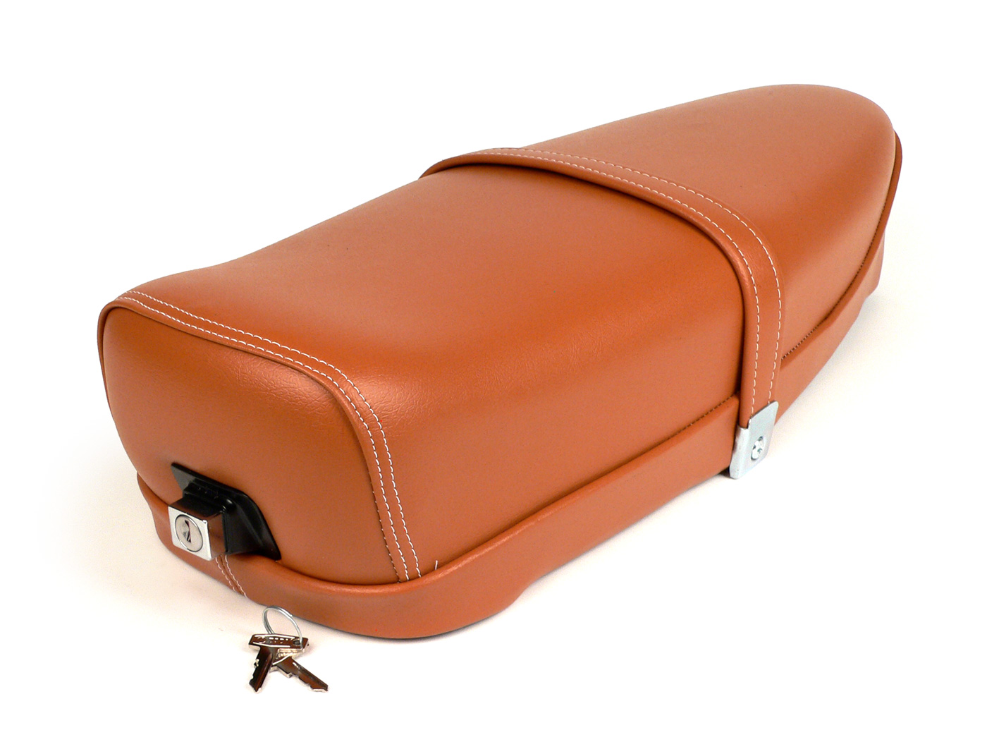 Seat -VESPA ET3- V50, PV125, ET3 - with lock - brown, Seats, Seat, Frame