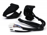 Conjunto interruptor izquierda -DMP- VESPA Primavera 50 2T/4T, Sprint 50 2T/4T - incl. cubierta frontal - negro mate