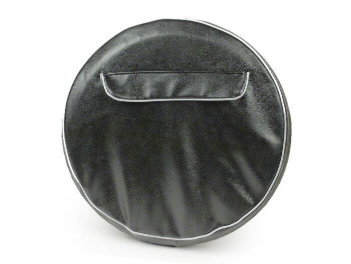 Funda rueda de repuesto Nylon 3.50-10 (gris, anagrama negro)