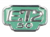 Name plate -PIAGGIO- Vespa ET2