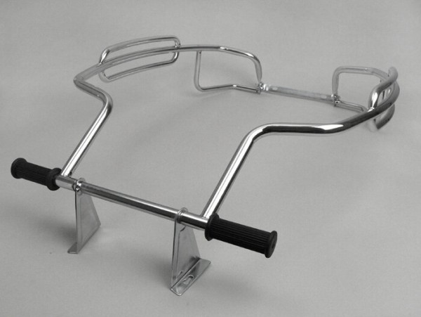 Crash bar rear -AMS CUPPINI Triple Bar- Vespa PX80, PX125, PX150, PX200 - Chrome