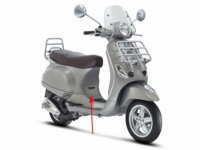 Zündkerzenklappe -PIAGGIO- Vespa LX - Silbern (769/B)