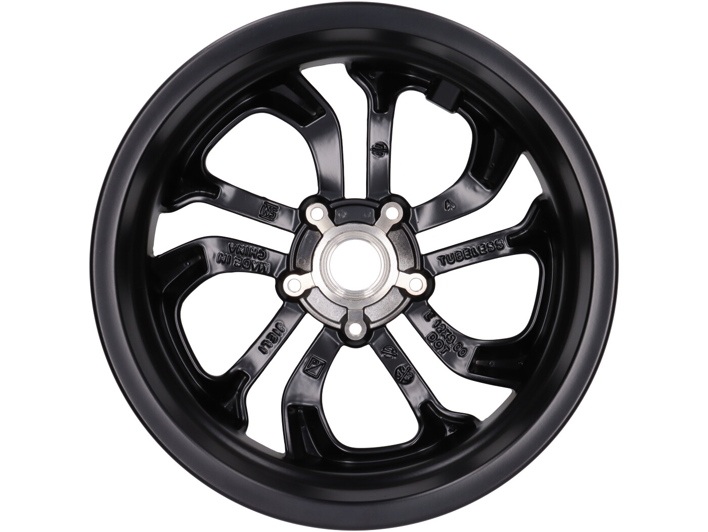 Wheel rim rear 3.00x12 -PIAGGIO- Vespa GTV HPE 300 RST 2023 Euro 5 keyless  ABS 4T 4V LC (ZAPMD3108) - matt black, Wheel rims, Wheels, Frame