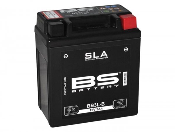 Batteria (SLA/gel), senza manutenzione -BS BATTERY BB3L-A/B, 12V, 3Ah, 99x56x110mm